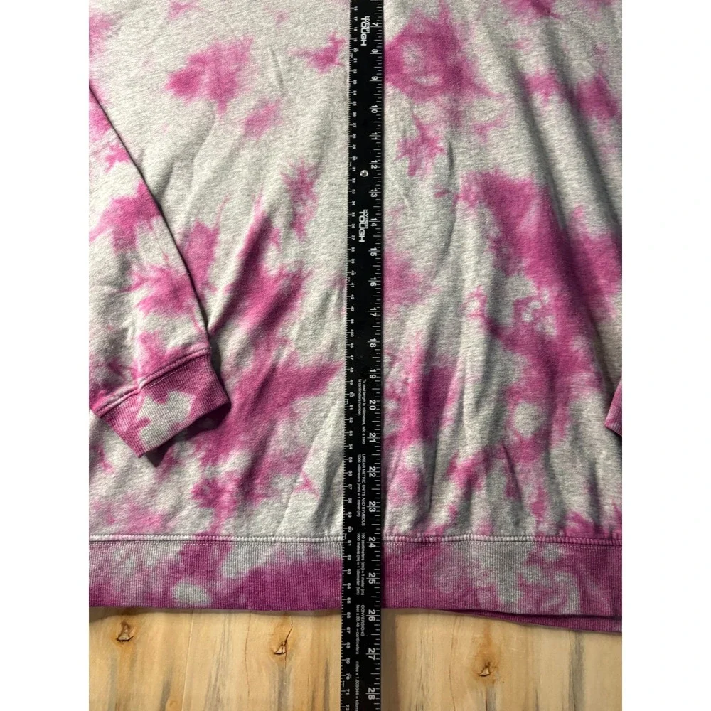 Wild Fable Purple Tie Dye Crewneck Sweatshirt Gray Oversized Pullover Medium